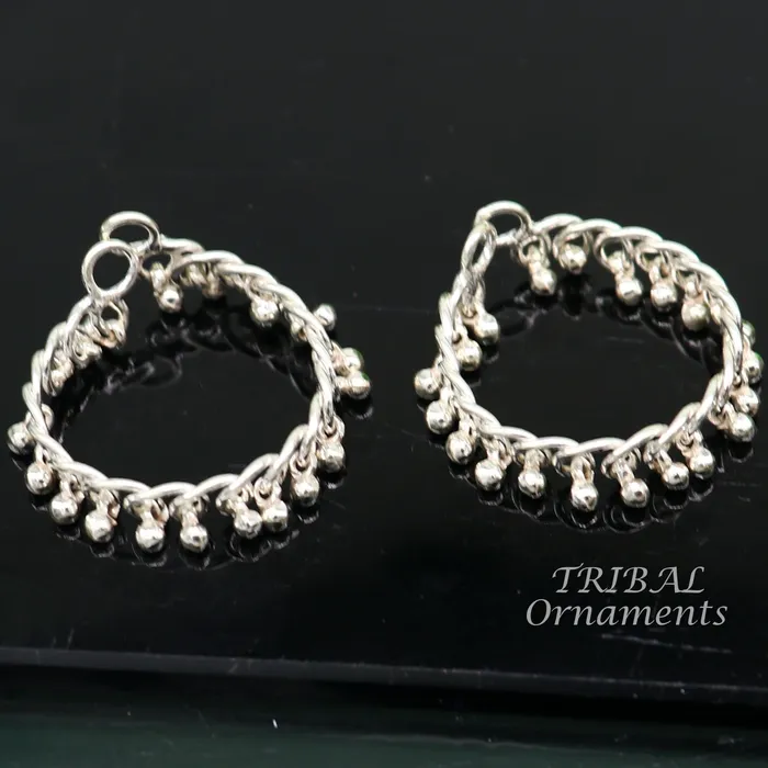 Bracelets TRIBAL ORNAMENTS Vintage design sterling silver handmade amazing small size Lord Krishna Anklet Laddu Gopala anklet all sizes Krishna ankle bracelet ank511 Bracelets TRIBAL ORNAMENTS Vintage design sterling silver handmade amazing small size Lord Krishna Anklet Laddu Gopala anklet all sizes Krishna ankle bracelet ank511