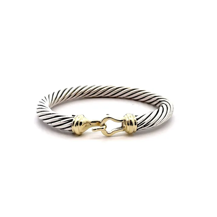 David Yurman PreOwned David Yurman TwoTone Buckle Cuff Rings