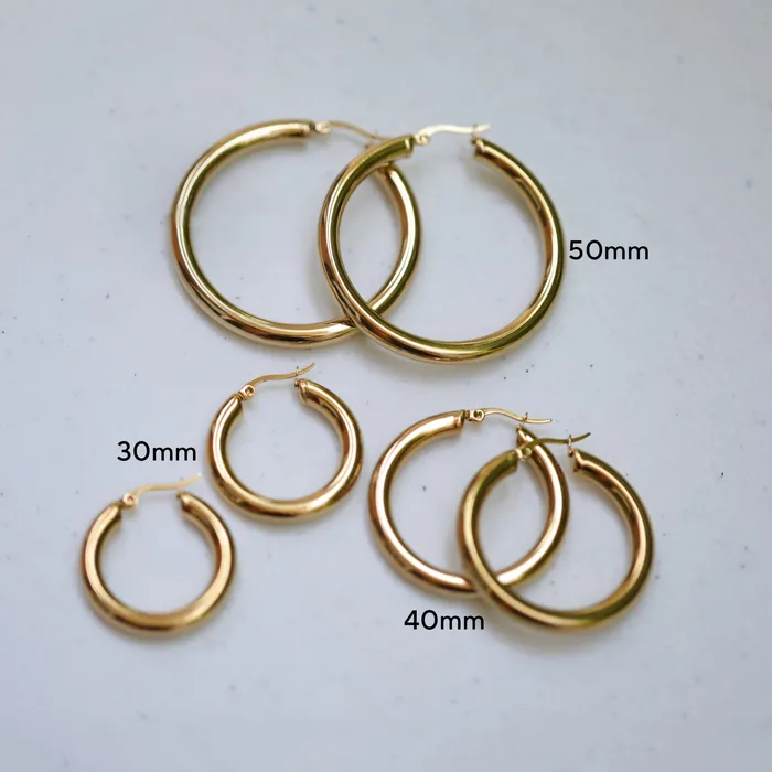 Earrings 18K GoldFilled Thick Hoops Gold Large Hoops Earrings For Women Diana Hoops Jewelvers Earrings 18K GoldFilled Thick Hoops Gold Large Hoops Earrings For Women Diana Hoops Jewelvers