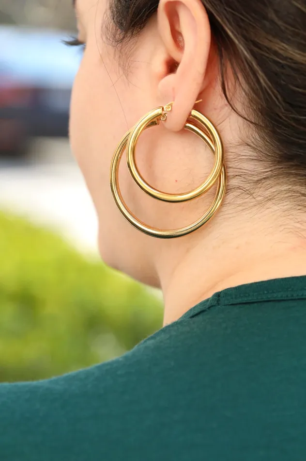 Earrings 18K GoldFilled Thick Hoops Gold Large Hoops Earrings For Women Diana Hoops Jewelvers Earrings 18K GoldFilled Thick Hoops Gold Large Hoops Earrings For Women Diana Hoops Jewelvers