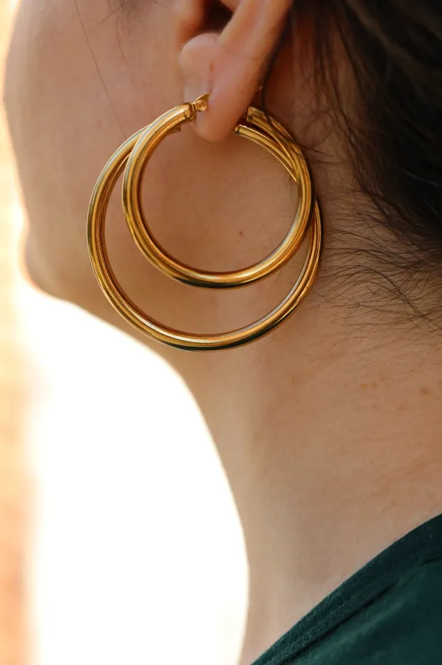 Earrings 18K GoldFilled Thick Hoops Gold Large Hoops Earrings For Women Diana Hoops Jewelvers Earrings 18K GoldFilled Thick Hoops Gold Large Hoops Earrings For Women Diana Hoops Jewelvers