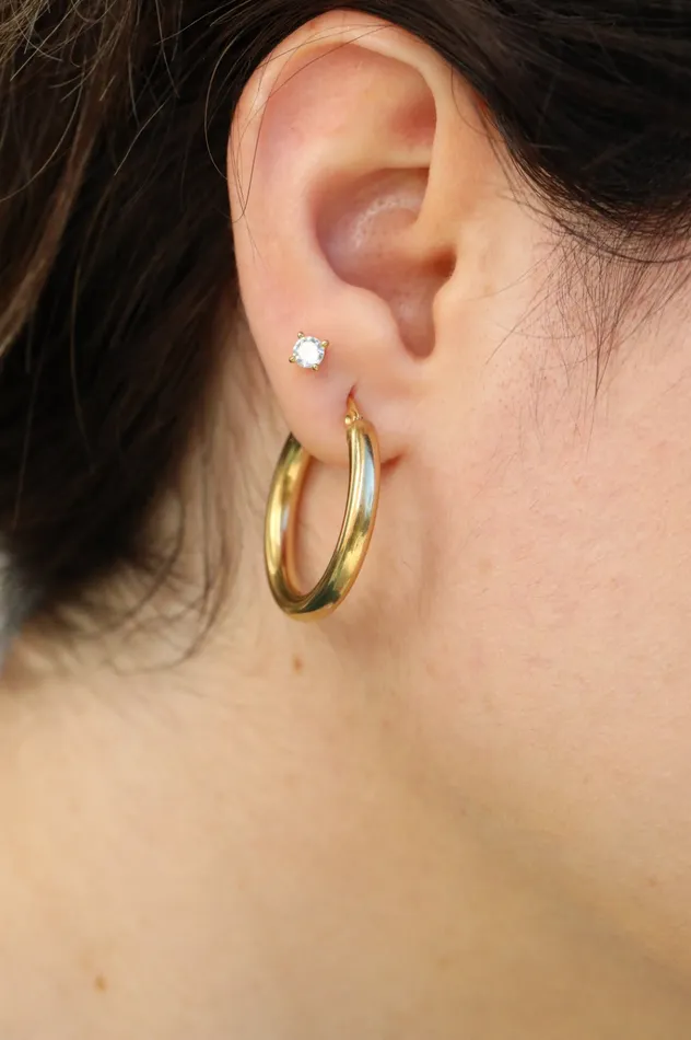 Earrings 18K GoldFilled Thick Hoops Gold Large Hoops Earrings For Women Diana Hoops Jewelvers Earrings 18K GoldFilled Thick Hoops Gold Large Hoops Earrings For Women Diana Hoops Jewelvers