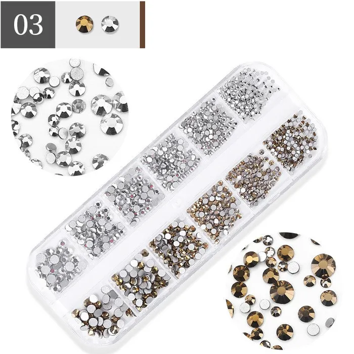 Earrings Ashley NS106 Crystal Nail Art 2 Color Set