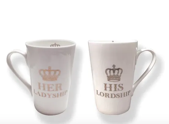 Earrings DC Supplies Couthie Lordship Ladyship Mug Set