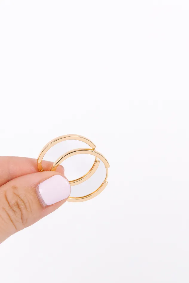 Earrings DLUX 23 mm Chic Huggies