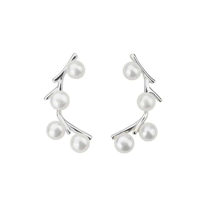 Earrings Elegant Freshwater Pearl Earrings WE00429 GARDENS Pearly Lustre