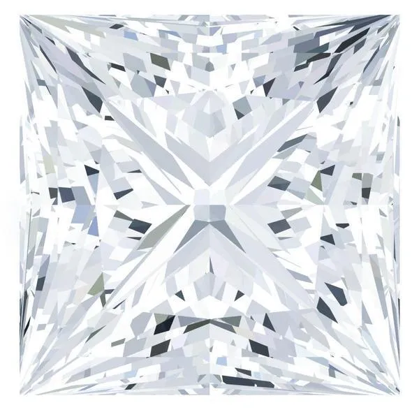 Earrings Fire Brilliance Charles Colvard Princess Moissanite