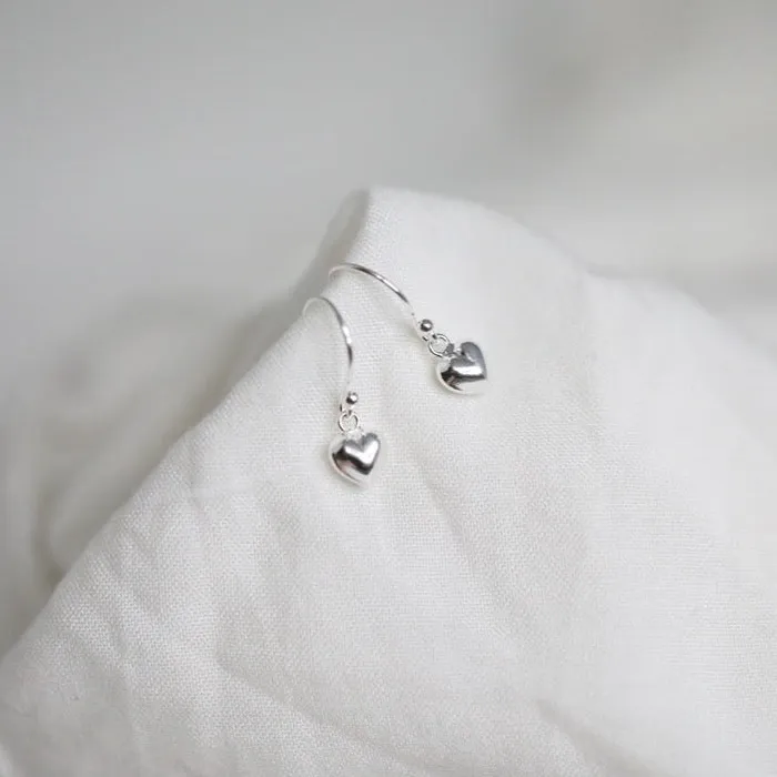Earrings Jewelvers 925 Sterling Silver Dainty Heart Hook Earrings