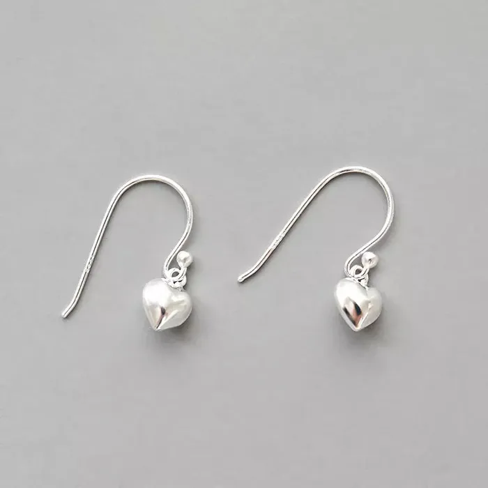 Earrings Jewelvers 925 Sterling Silver Dainty Heart Hook Earrings