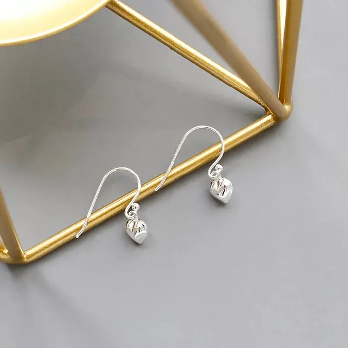 Earrings Jewelvers 925 Sterling Silver Dainty Heart Hook Earrings