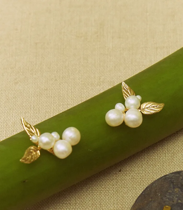 Earrings Lily Jewelry Ara Earrings in Pearl
