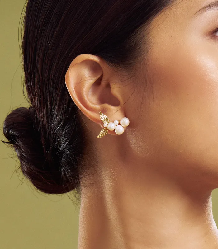 Earrings Lily Jewelry Ara Earrings in Pearl