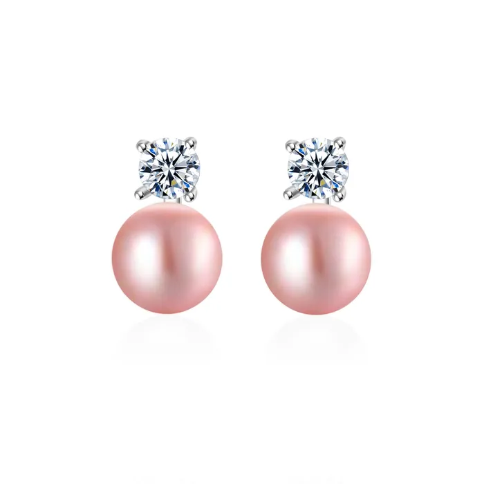Earrings Pearly Lustre Elegant Freshwater Semi Round Pearl Earrings WE00419
