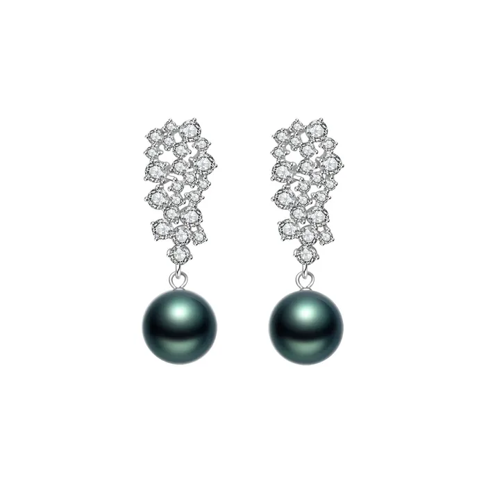 Earrings Pearly Lustre New Yorker Tahitian Saltwater Pearl Earrings WE00394