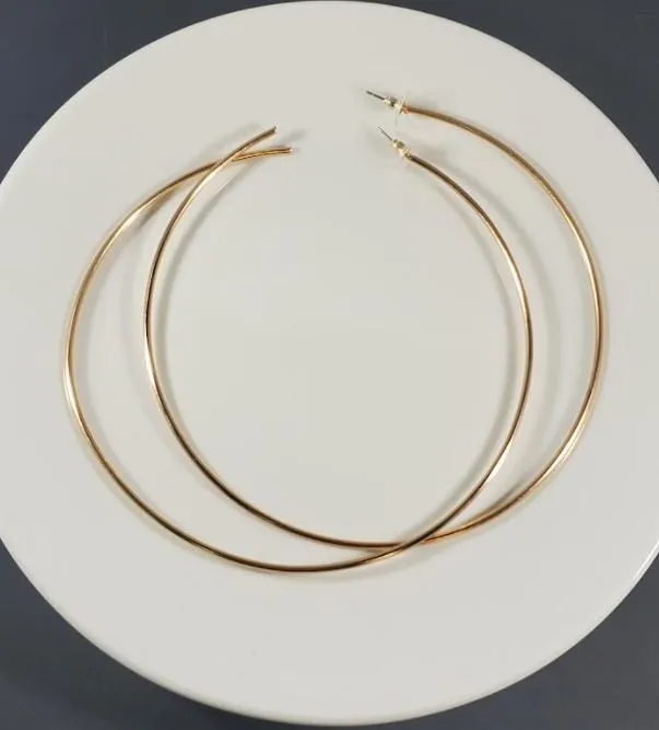Earrings polly E456 Giant 4 Gold Hoop Earrings