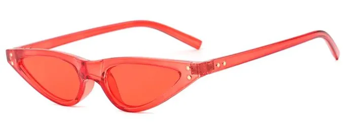 Earrings S388 Red Frame Lens Cat Eye Sunglasses POLLY