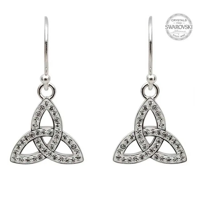Earrings Shanore Crystal Trinity Drop Earrings