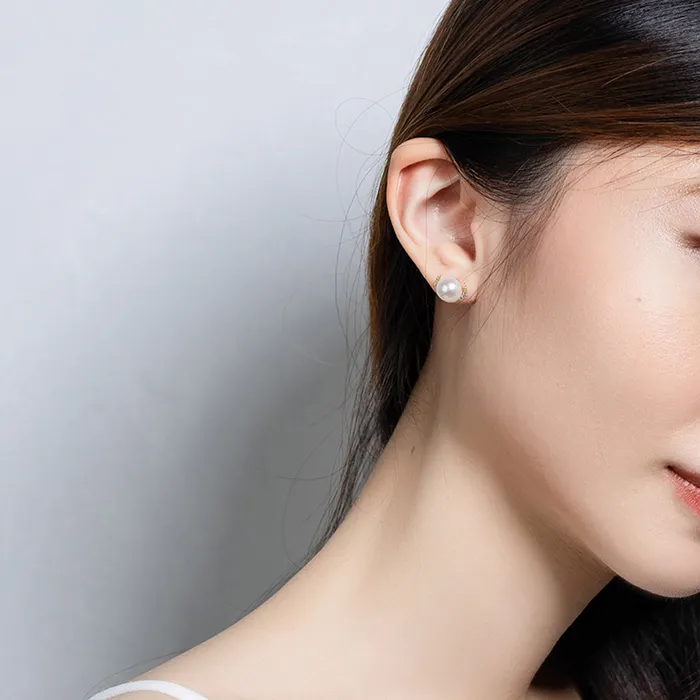 Elegant Freshwater Pearl Earrings WE00319 Pearly Lustre Earrings