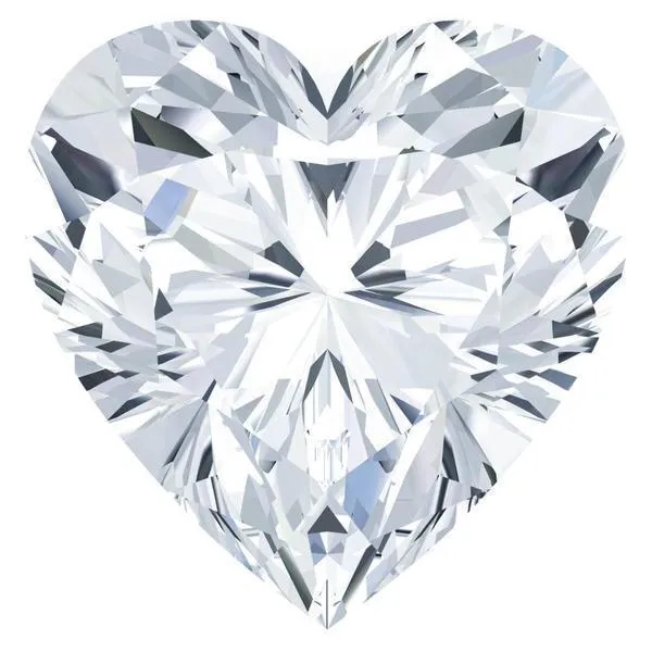 Fire Brilliance Charles Colvard Heart Moissanite Necklaces