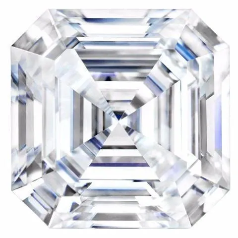 FIRE BRILLIANCE Earrings Charles Colvard Asscher Moissanite