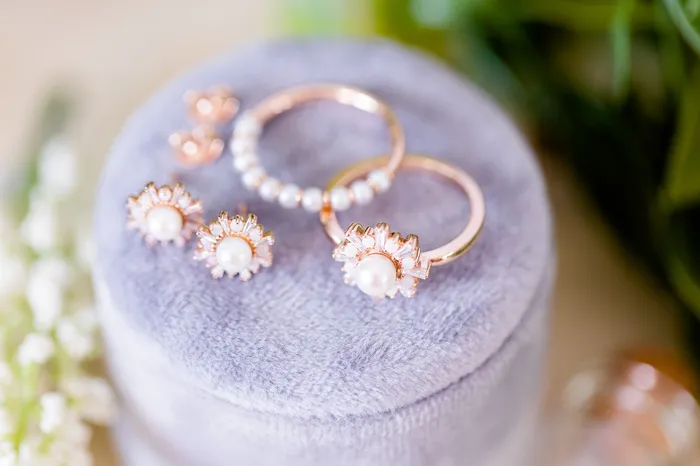 FIRE BRILLIANCE Earrings Cultured Pearl Gift Set 2 Rings 1 Pair of Earrings FIRE BRILLIANCE Earrings Cultured Pearl Gift Set 2 Rings 1 Pair of Earrings