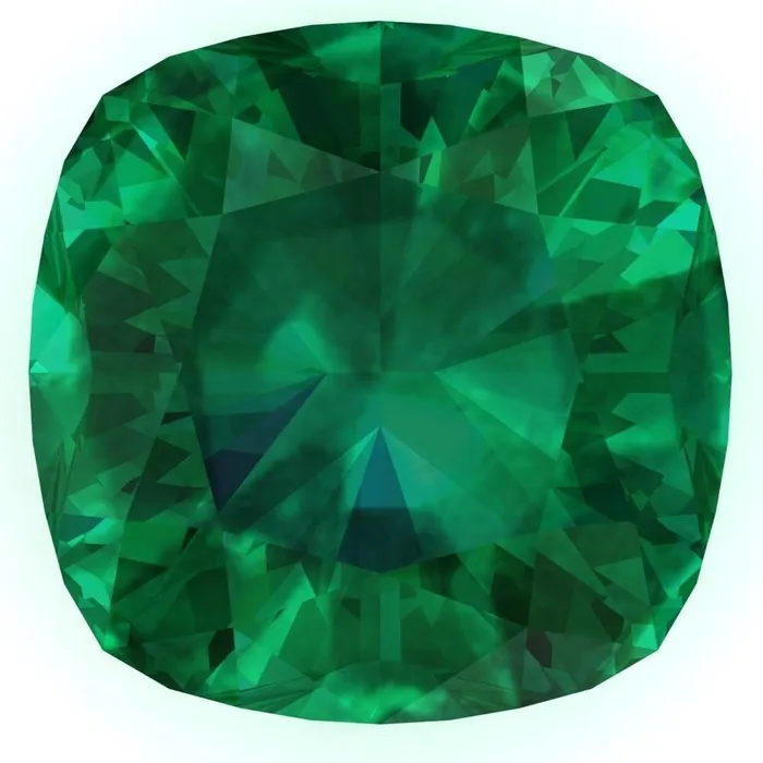 Fire Brilliance Earrings FAB LabGrown Cushion Emerald Stone Size