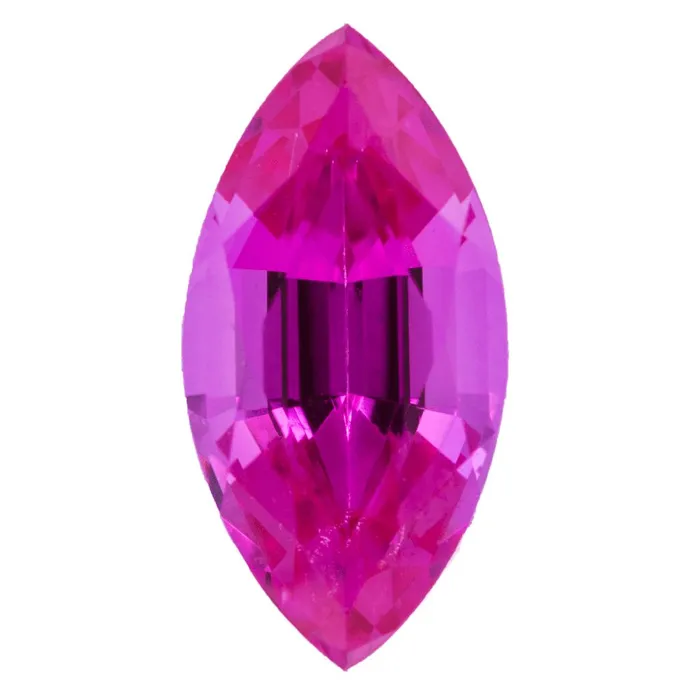 Fire Brilliance Rings FAB LabGrown Marquise Pink Sapphire Stone Size