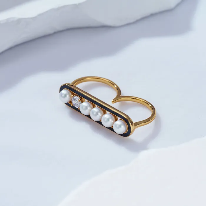 Freshwater Pearl Ring WR00202 DECO Pearly Lustre Rings