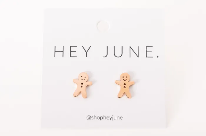 Gingerbread Man Jisensp Earrings