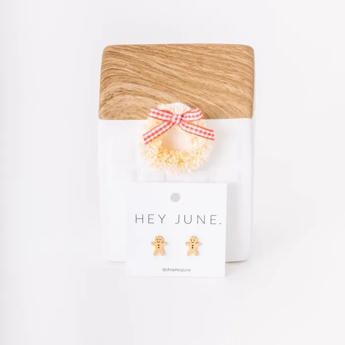 Gingerbread Man Jisensp Earrings
