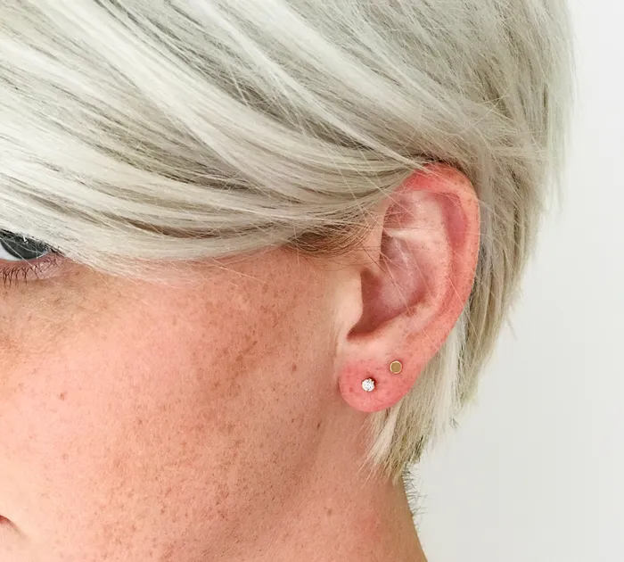 Halstead 3 mm Circles Delicate Earrings