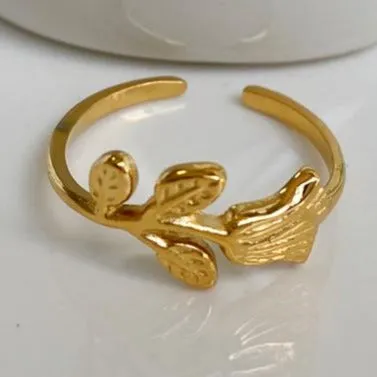 Jewelvers 18K GoldFilled Rose Ring Rings