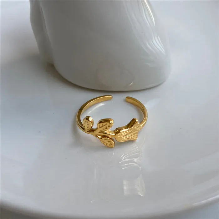 Jewelvers 18K GoldFilled Rose Ring Rings Jewelvers 18K GoldFilled Rose Ring Rings