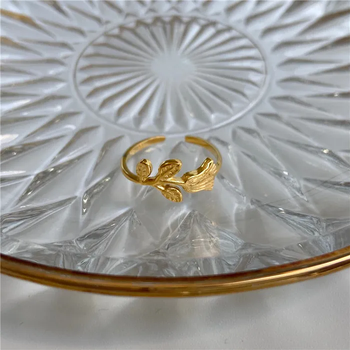 Jewelvers 18K GoldFilled Rose Ring Rings Jewelvers 18K GoldFilled Rose Ring Rings