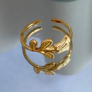Jewelvers 18K GoldFilled Rose Ring Rings Jewelvers 18K GoldFilled Rose Ring Rings