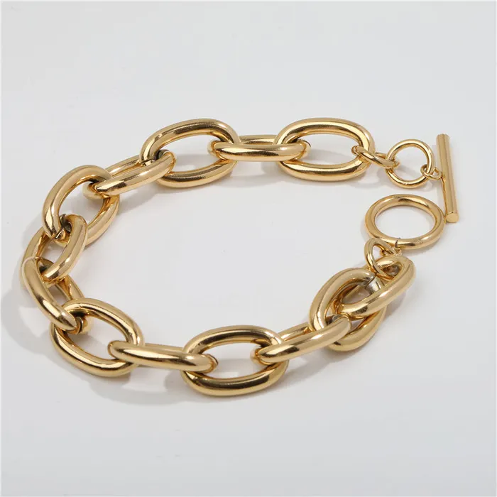 Jewelvers Bracelets 18K GoldFilled Link Chain Bracelet