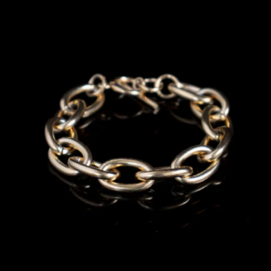 Jewelvers Bracelets 18K GoldFilled Link Chain Bracelet Jewelvers Bracelets 18K GoldFilled Link Chain Bracelet