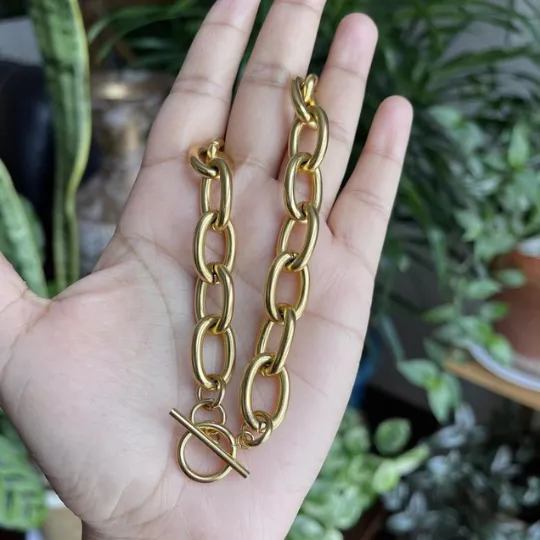Jewelvers Bracelets 18K GoldFilled Link Chain Bracelet Jewelvers Bracelets 18K GoldFilled Link Chain Bracelet