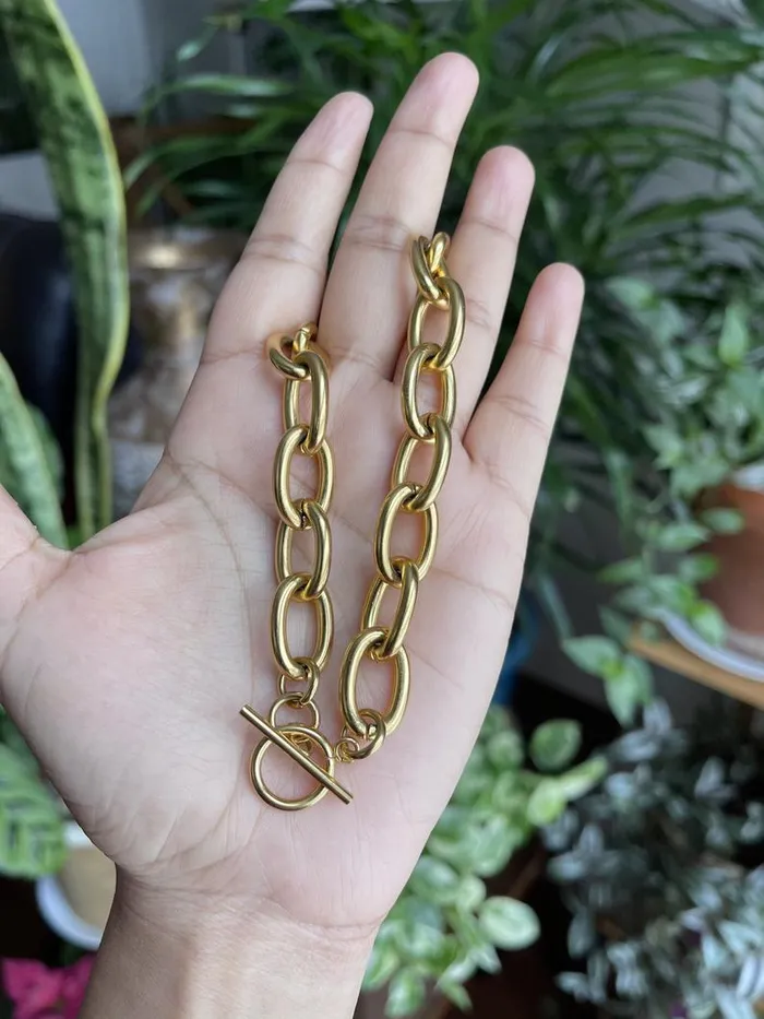 Jewelvers Bracelets 18K GoldFilled Link Chain Bracelet Jewelvers Bracelets 18K GoldFilled Link Chain Bracelet
