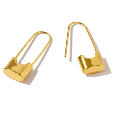 Jewelvers Earrings 18K GoldFilled Padlock Earrings