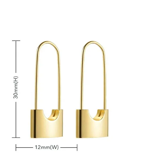 Jewelvers Earrings 18K GoldFilled Padlock Earrings Jewelvers Earrings 18K GoldFilled Padlock Earrings