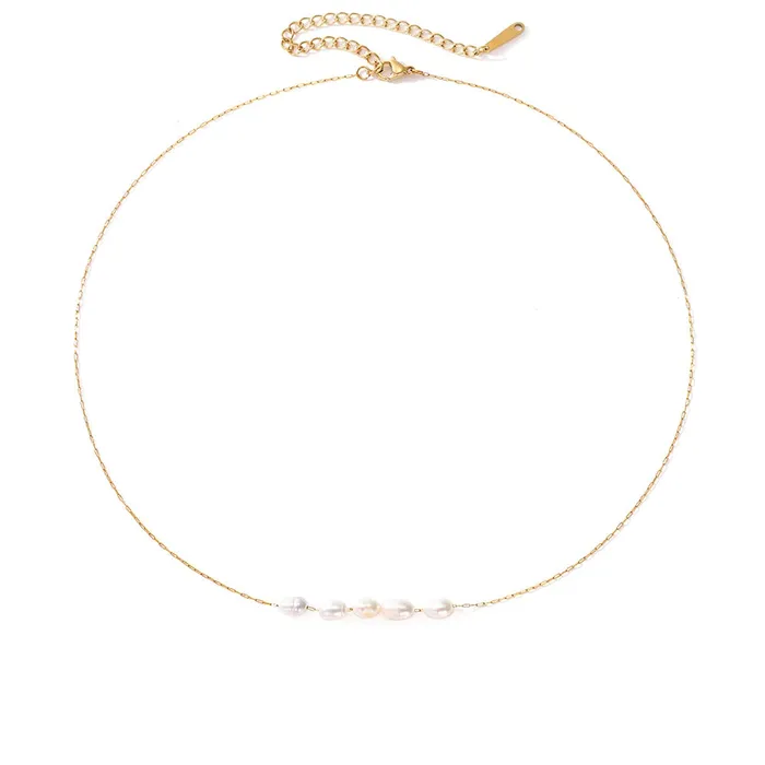 Jewelvers Necklaces 14K GoldFilled Dainty Dainty Natural Freshwater Pearl Necklace Jewelvers Necklaces 14K GoldFilled Dainty Dainty Natural Freshwater Pearl Necklace