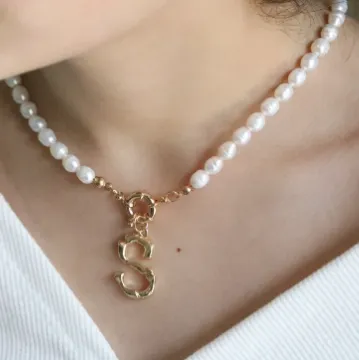 Jewelvers Necklaces 18K GoldFilled Personalized Pearl Necklace Jewelvers Necklaces 18K GoldFilled Personalized Pearl Necklace
