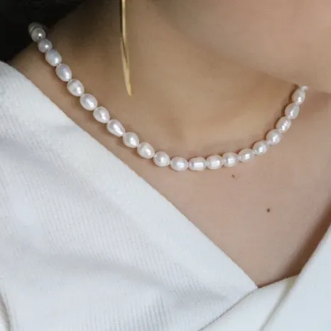Jewelvers Necklaces 18K GoldFilled Personalized Pearl Necklace Jewelvers Necklaces 18K GoldFilled Personalized Pearl Necklace