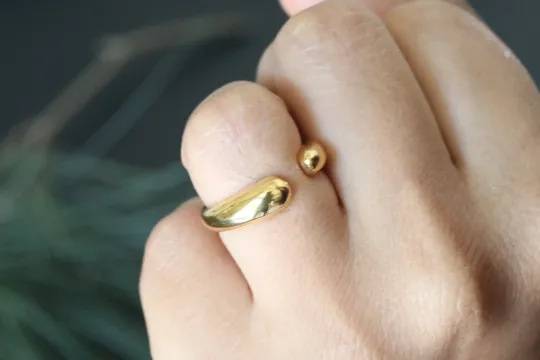 Jewelvers Rings 18k GoldFilled Open Band Ring Jewelvers Rings 18k GoldFilled Open Band Ring
