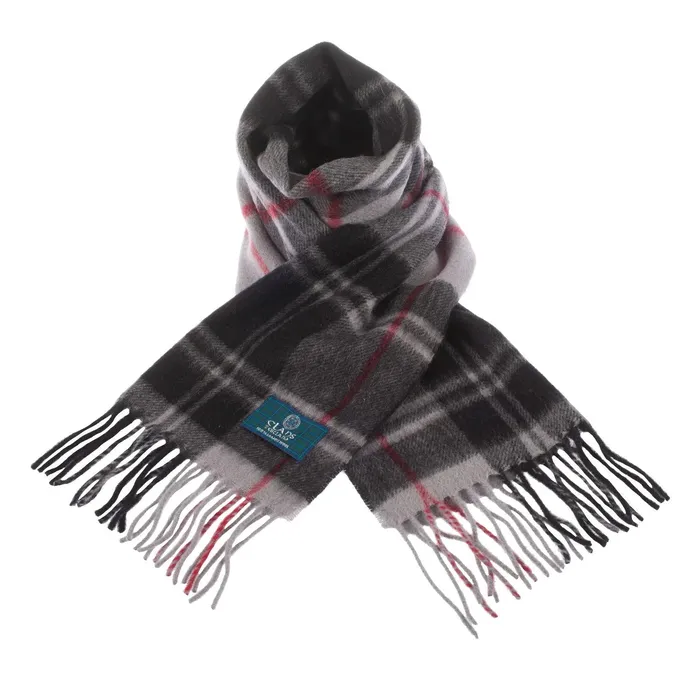 Lambswool Scottish Tartan Clan Scarf MATHESONYOUNG Gold Brothers Earrings