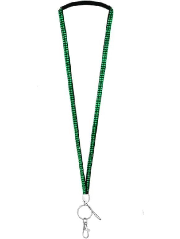 LY07 Green Crystal Lanyard POLLY Earrings