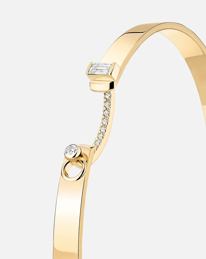 Mood Dinner Date Mood Bangle in Yellow Gold Bracelets Mood Dinner Date Mood Bangle in Yellow Gold Bracelets