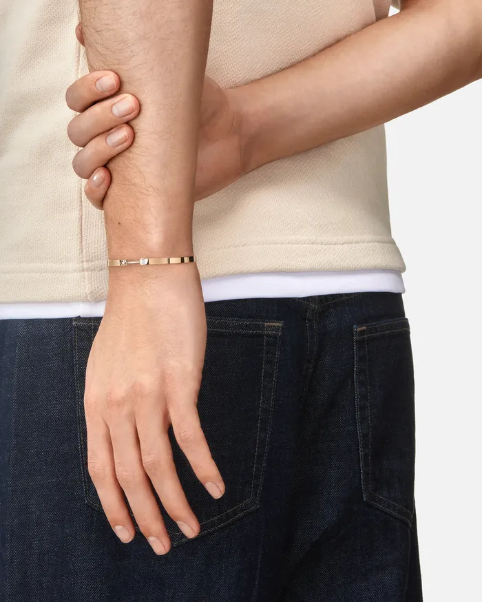 Mood Dinner Date Mood Bangle in Yellow Gold Bracelets Mood Dinner Date Mood Bangle in Yellow Gold Bracelets
