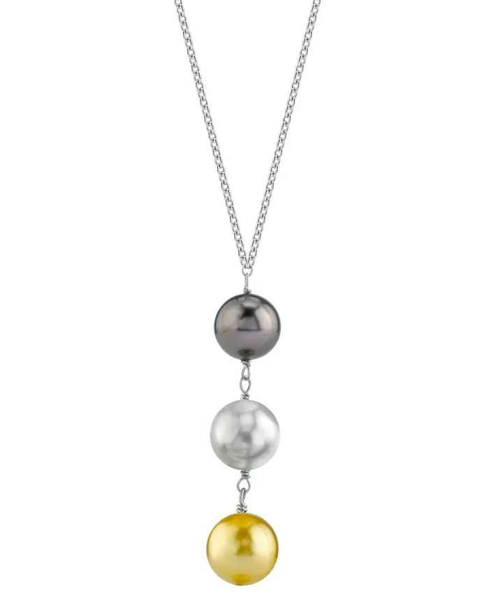 Multicolor South Sea Pearl Honor Pendant spt Necklaces